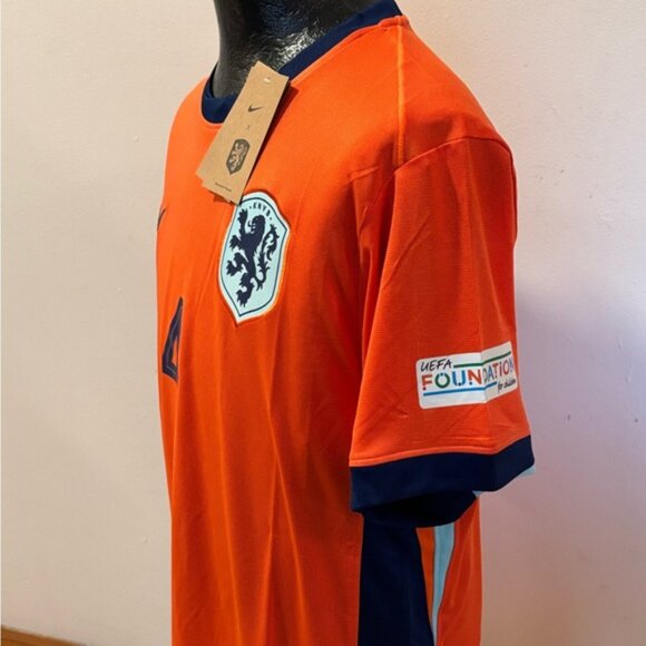 Netherlands Holanda Virgil Van Dijk # 4 Jersey , Unisex - Picture 9 of 16